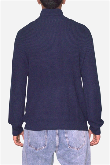 Basic - Half Zip - Strik - Navy